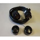 Trailer 3 metre extension 2 x 7 pin electrics connecting lead cable